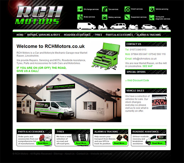 RCH Motors Website