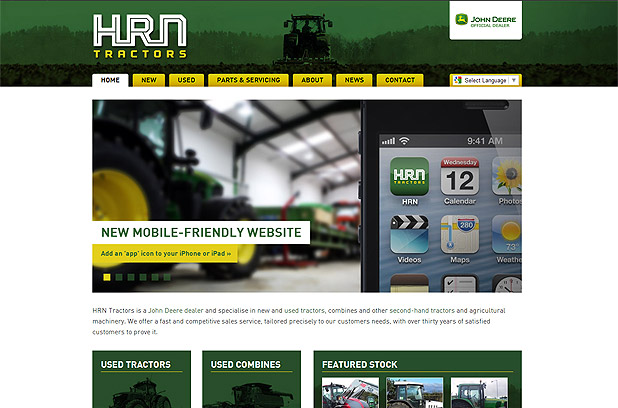 HRN Tractors Website